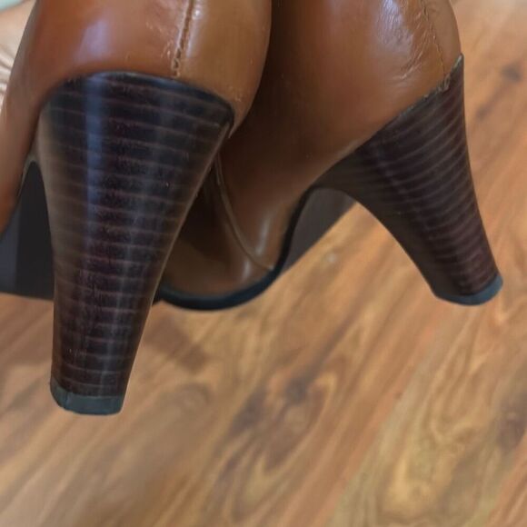 New vintage Wilson's leather outlet leather boots size 8 heels brown - Picture 5 of 6